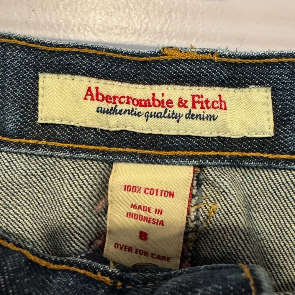 Vintage‎ denim Abercrombie and Fitch button mini skirt